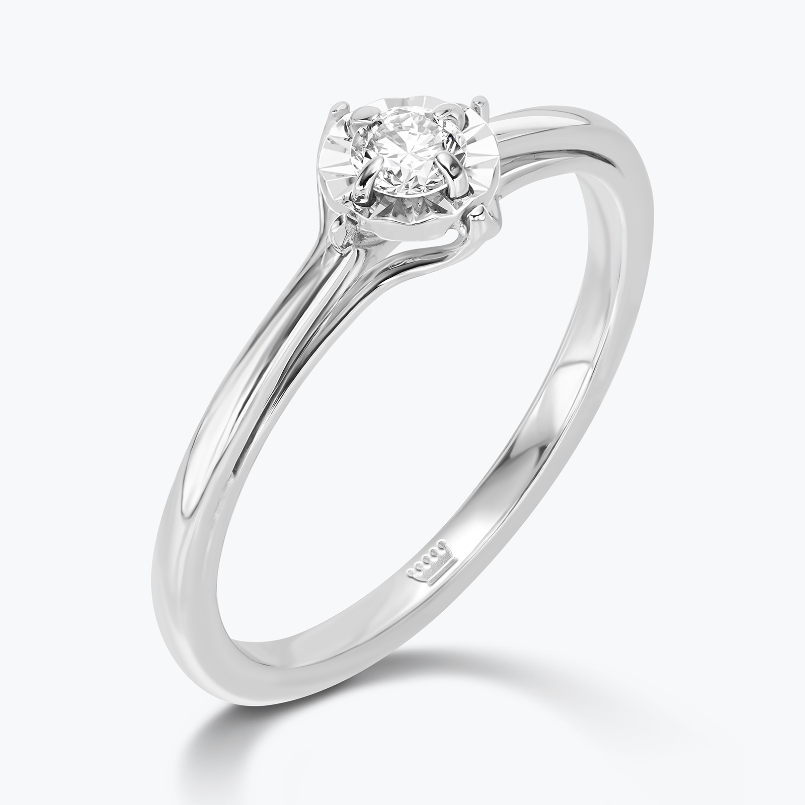 טבעת יהלום סוליטר