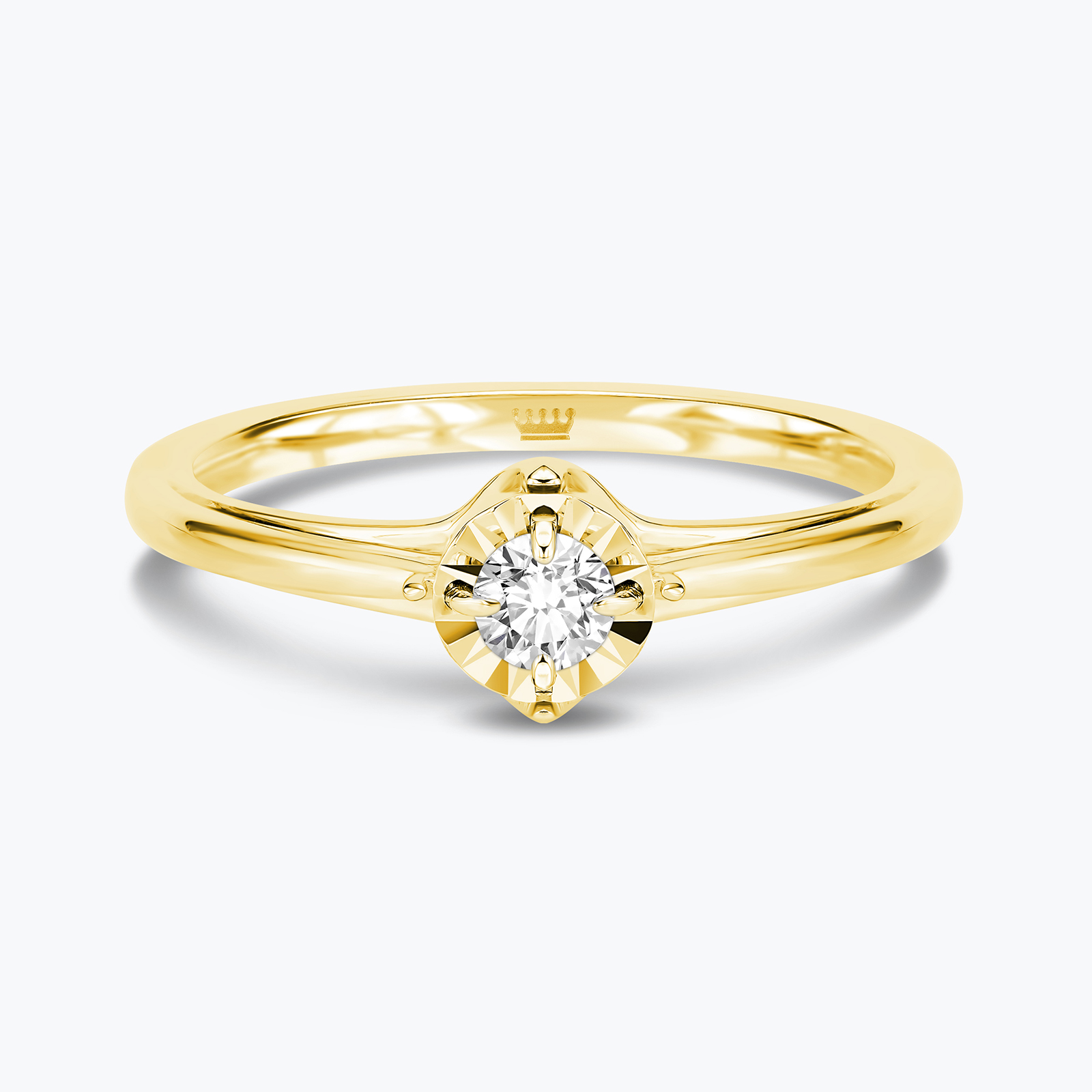 טבעת יהלום סוליטר