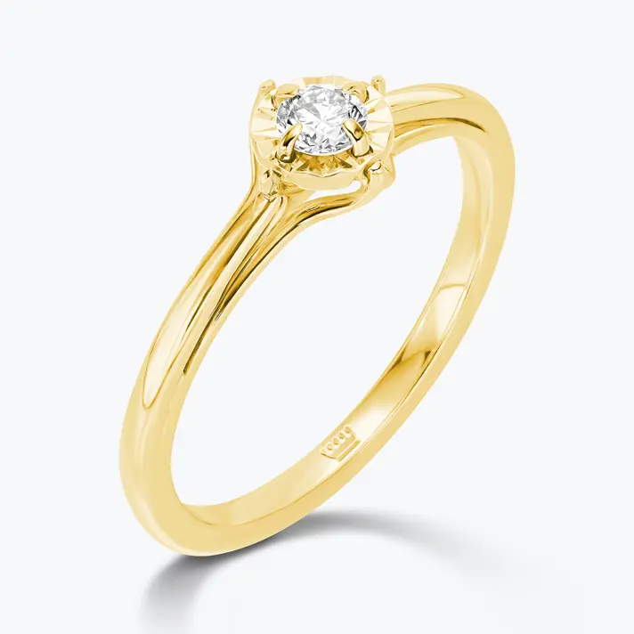 טבעת יהלום סוליטר