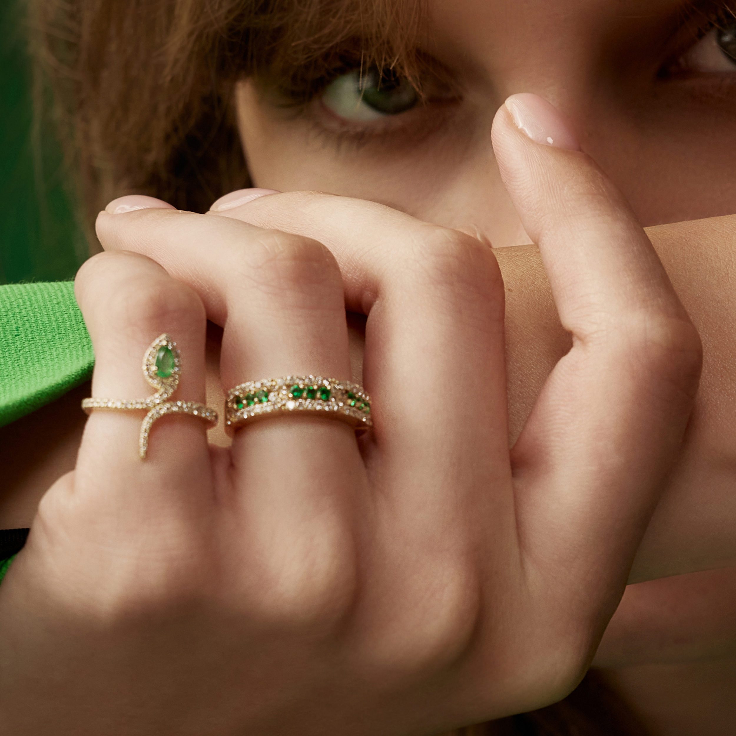 טבעת נחש מקולקציית Serpent Aura