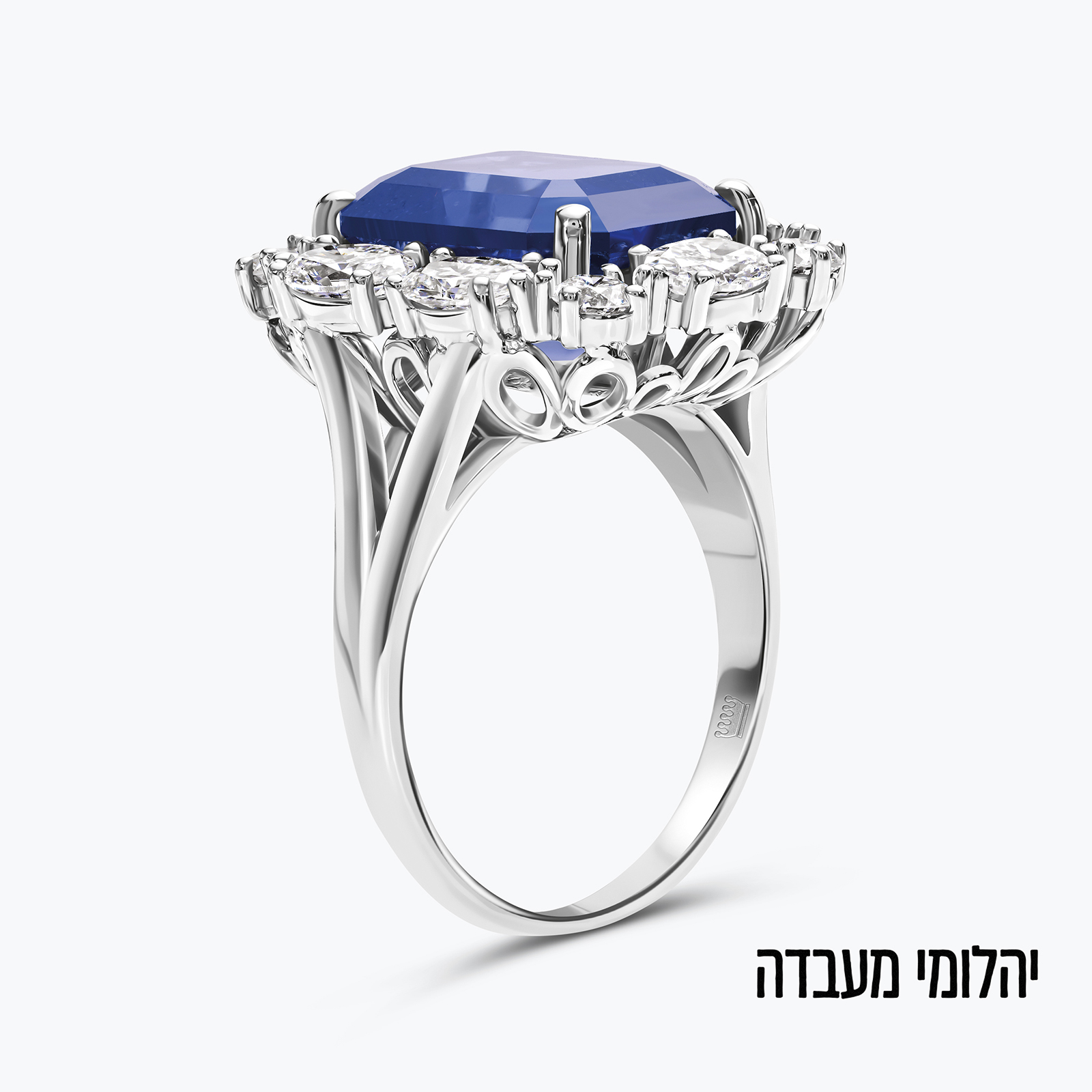 תכשיט יהלומי מעבדה טבעת