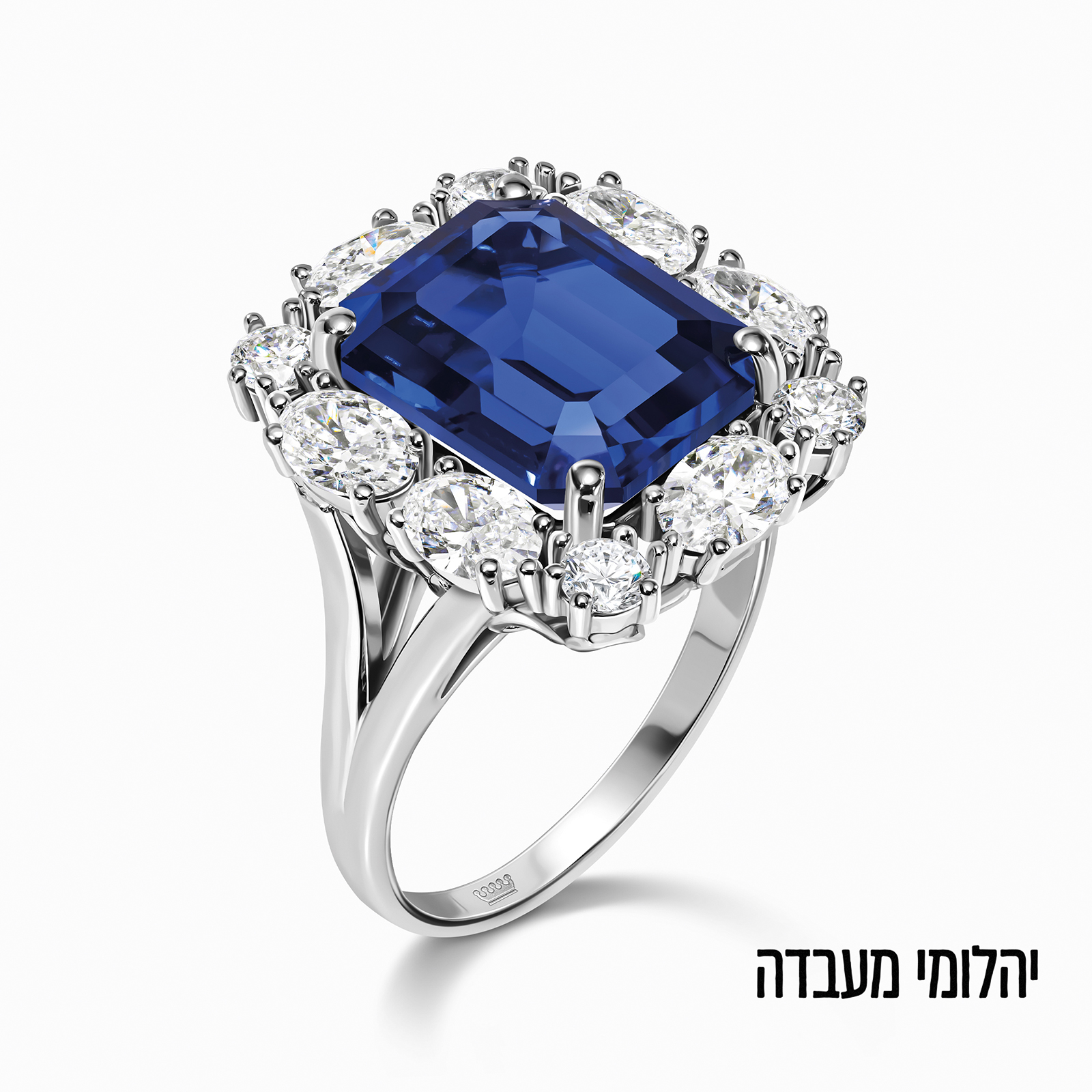 תכשיט יהלומי מעבדה טבעת