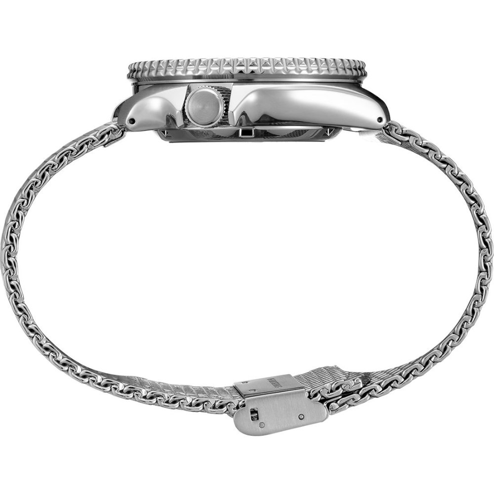 שעון SEIKO SPORT 5 עם צמיד מתכת MESH ולוח קרם