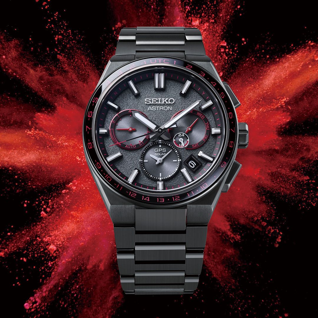 שעון Astron Redshift GPS Solar 5X Dual-Time במהדורה מוגבלת.