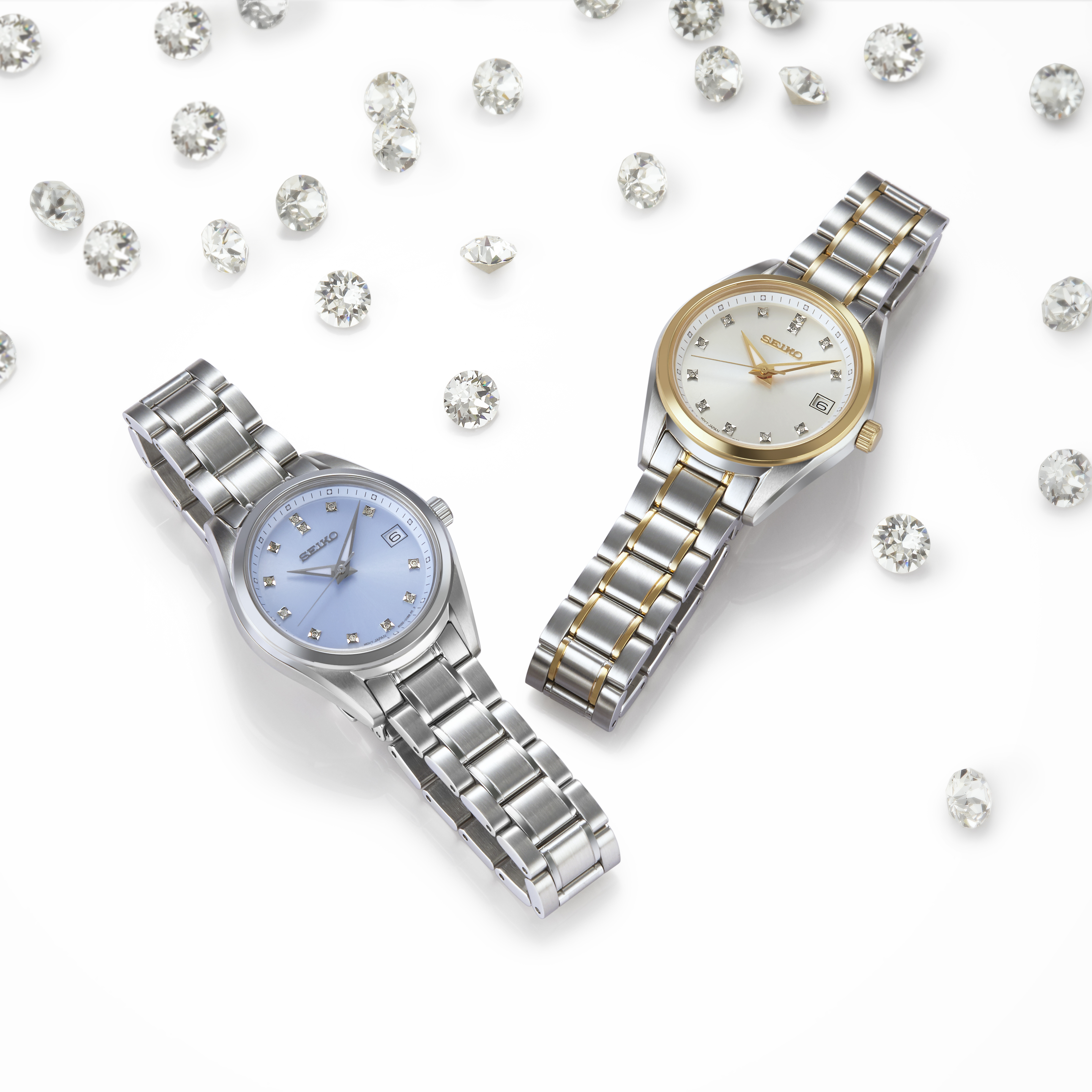 שעון SEIKO נשים משובץ יהלומים