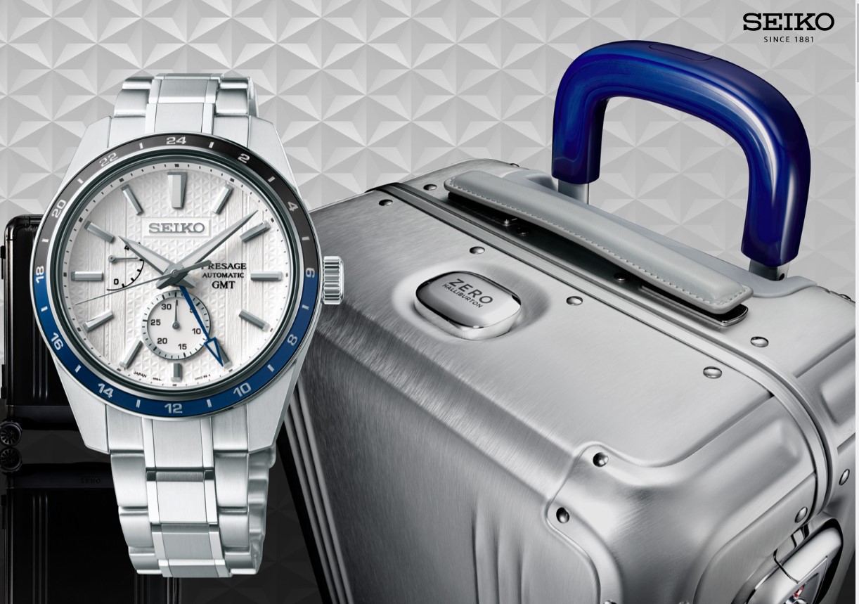שעון  SEIKO PRESAGE limited edition בשיתוף ZERO HALLIBURTON