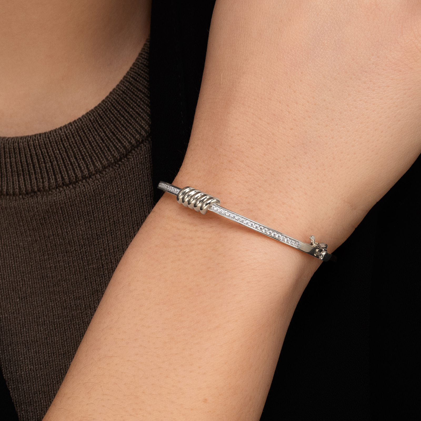 צמיד זהב קשיח ליאה