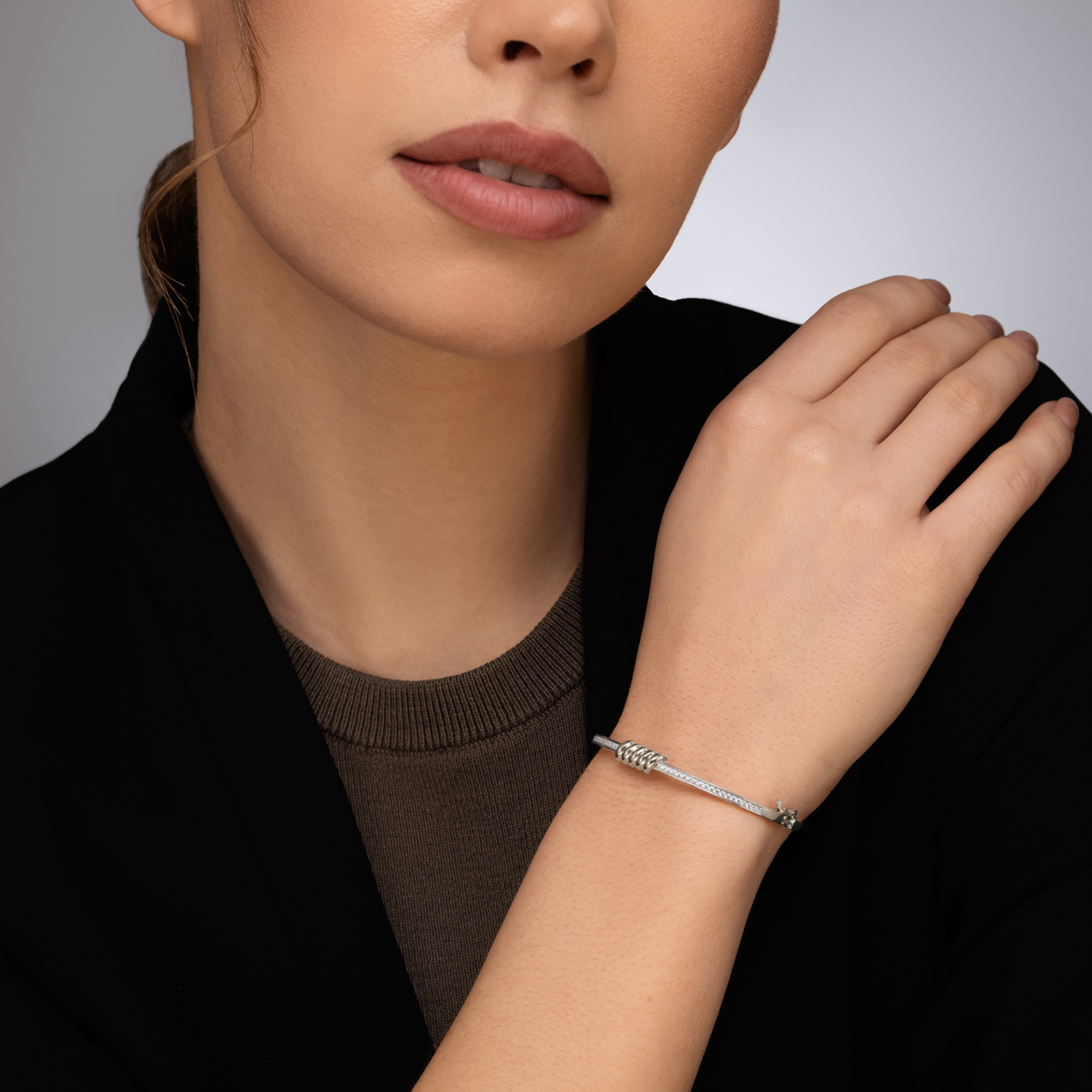 צמיד זהב קשיח ליאה