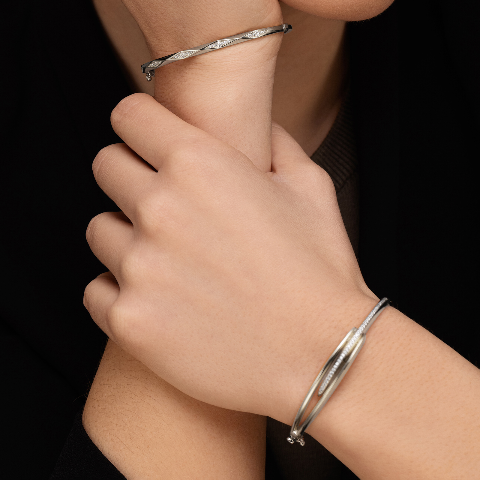 צמיד זהב קשיח מדיסון