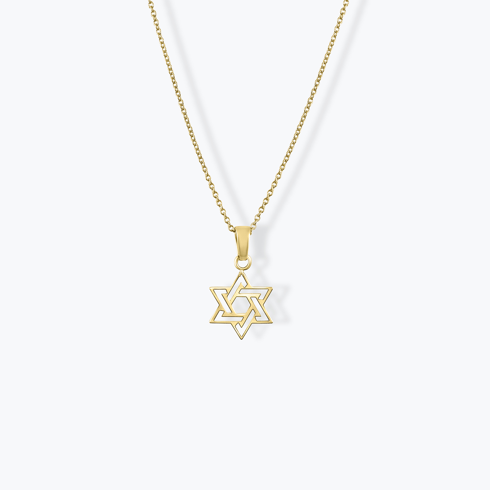 תליון מגן דוד זהב 14K קלאסי