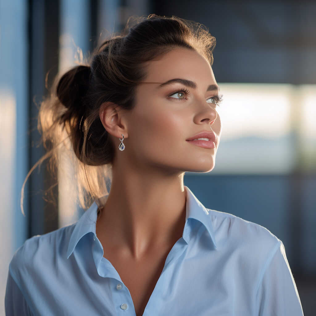 עגילי זהב בצורת טיפה בשיבוץ יהלומים וספירים