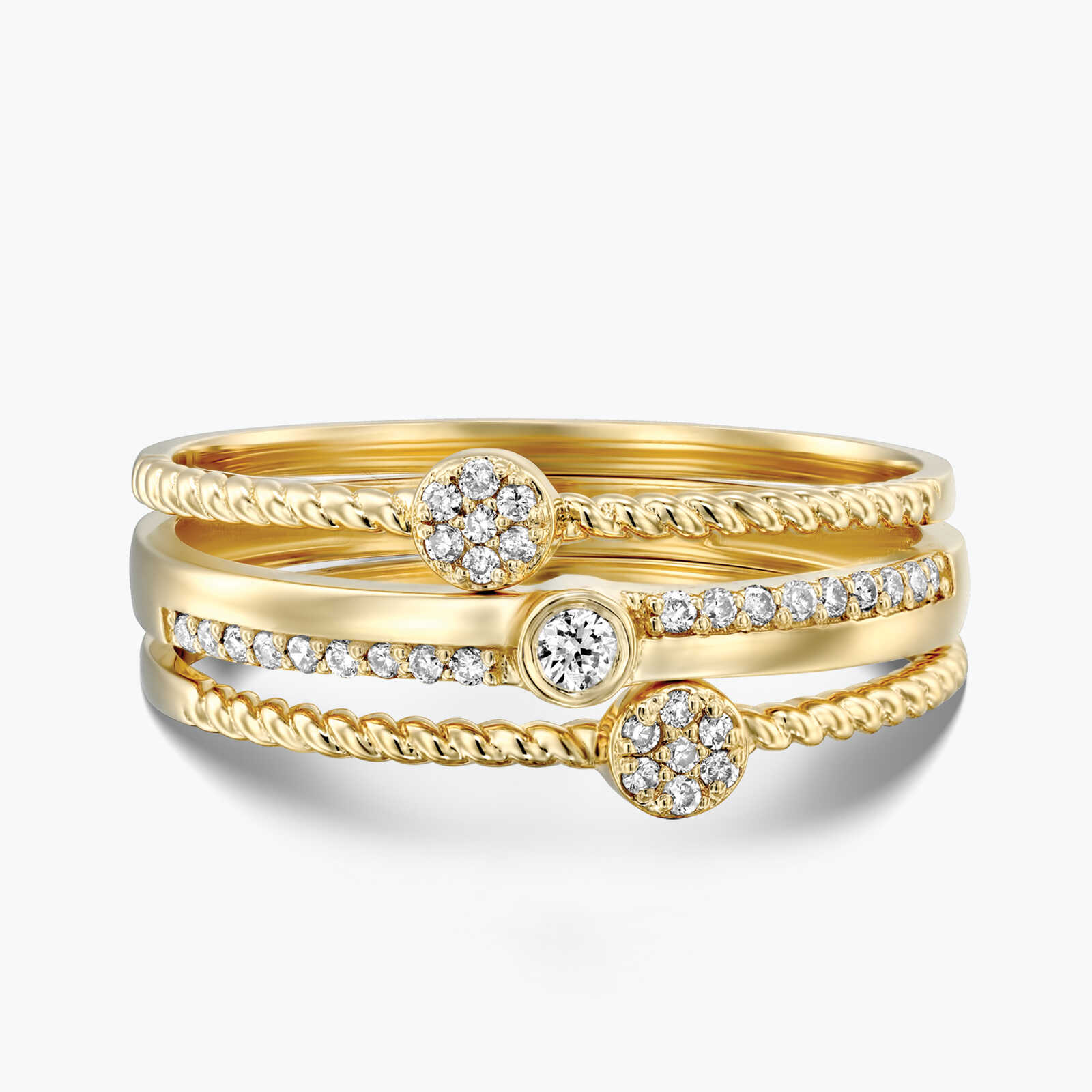 3 טבעות יהלומים