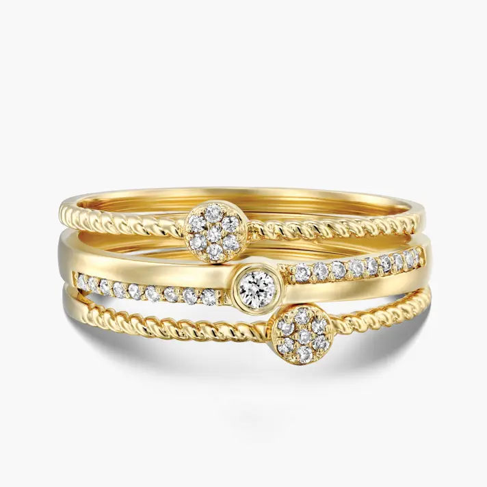 3 טבעות יהלומים