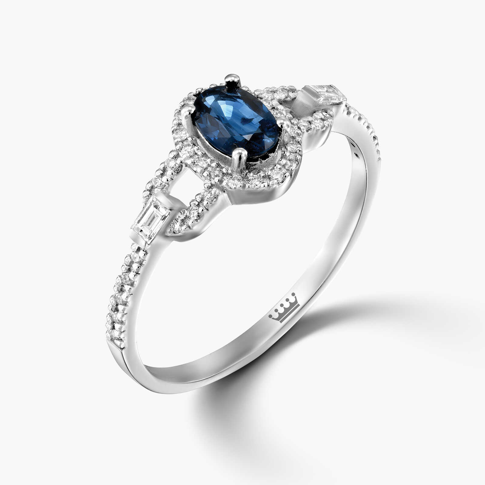 טבעת יהלום וספיר