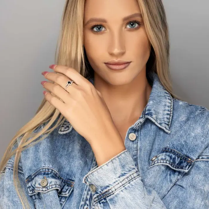 טבעת יהלום וספיר