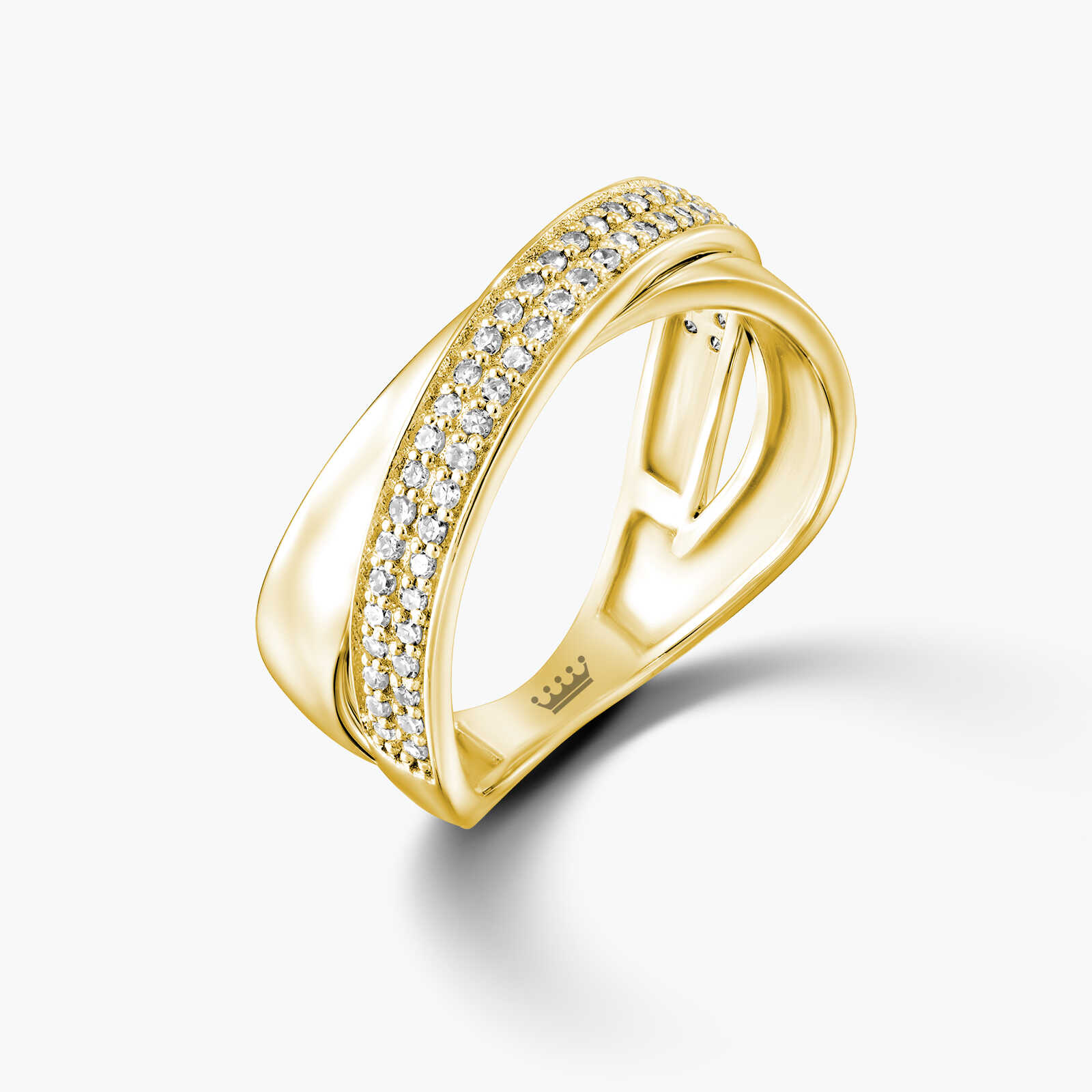 טבעת קשת יהלומים