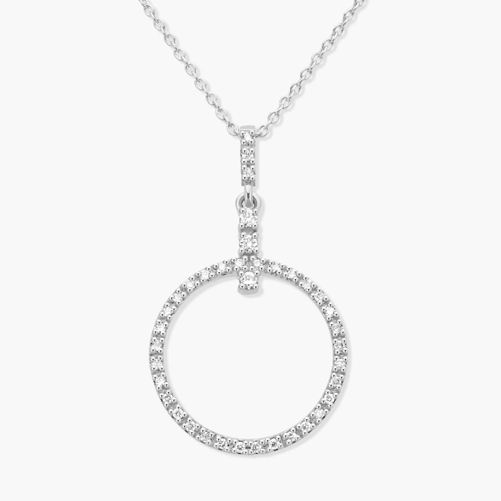 תליון מעגל יהלומים