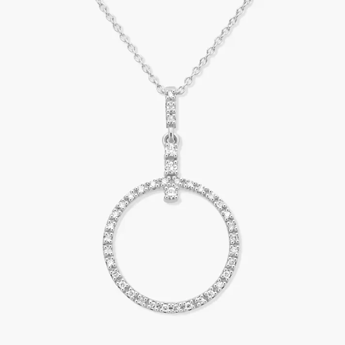 תליון מעגל יהלומים