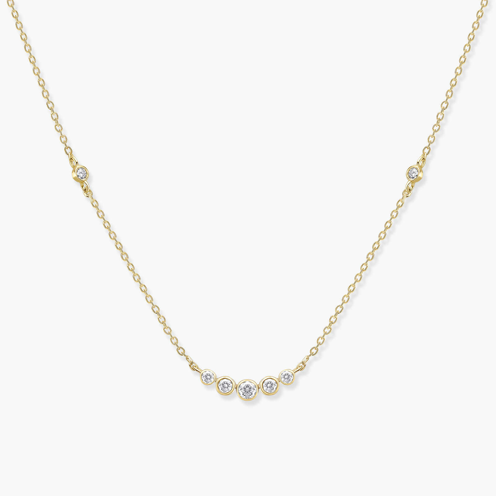 שרשרת עלמה משובצת יהלומים