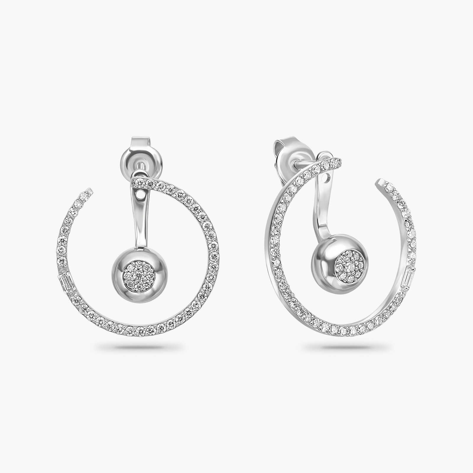 עגילי TRENDY יהלומים