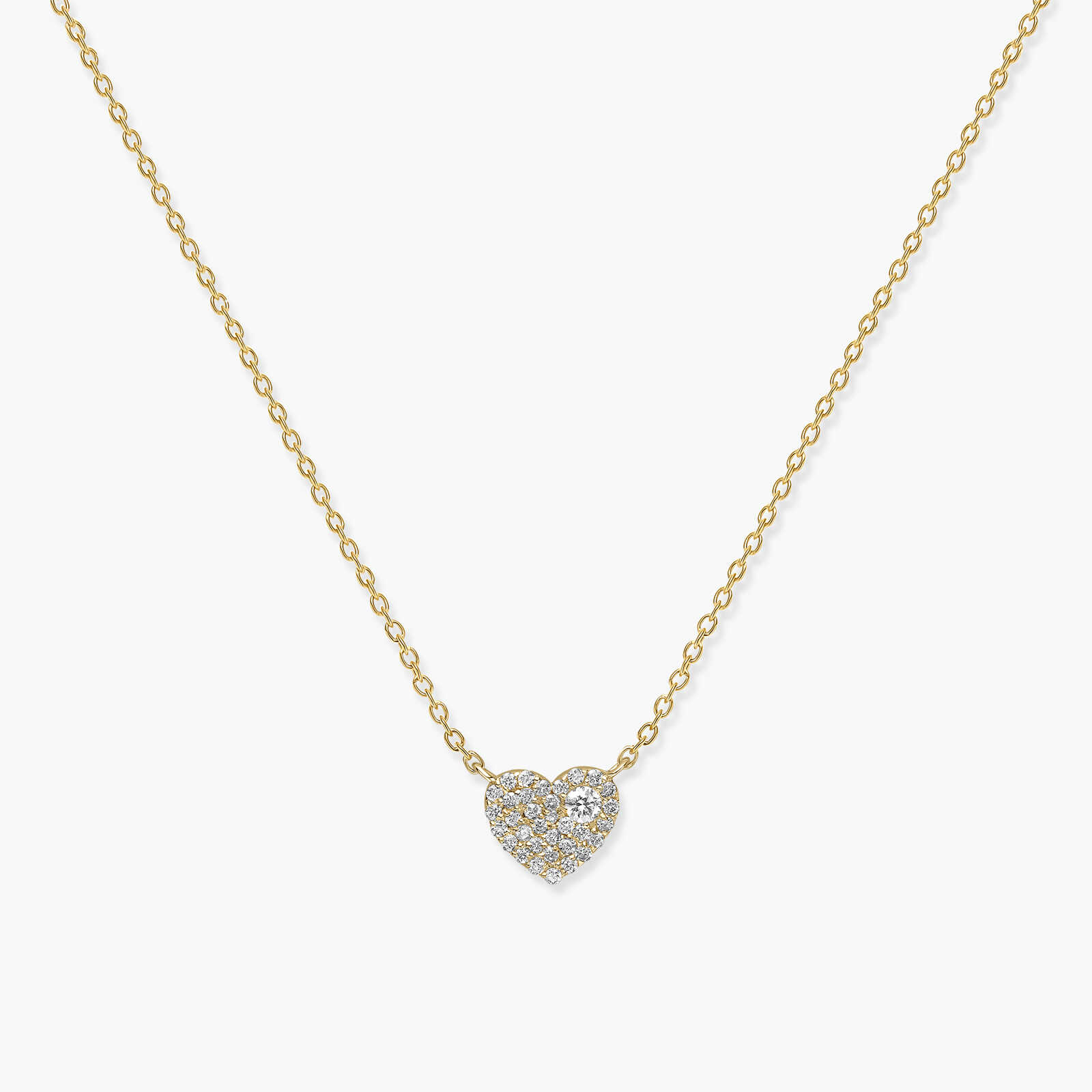 שרשרת AMORE לב יהלומים