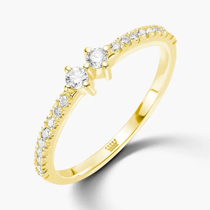 טבעת אייברי משובצת יהלומים