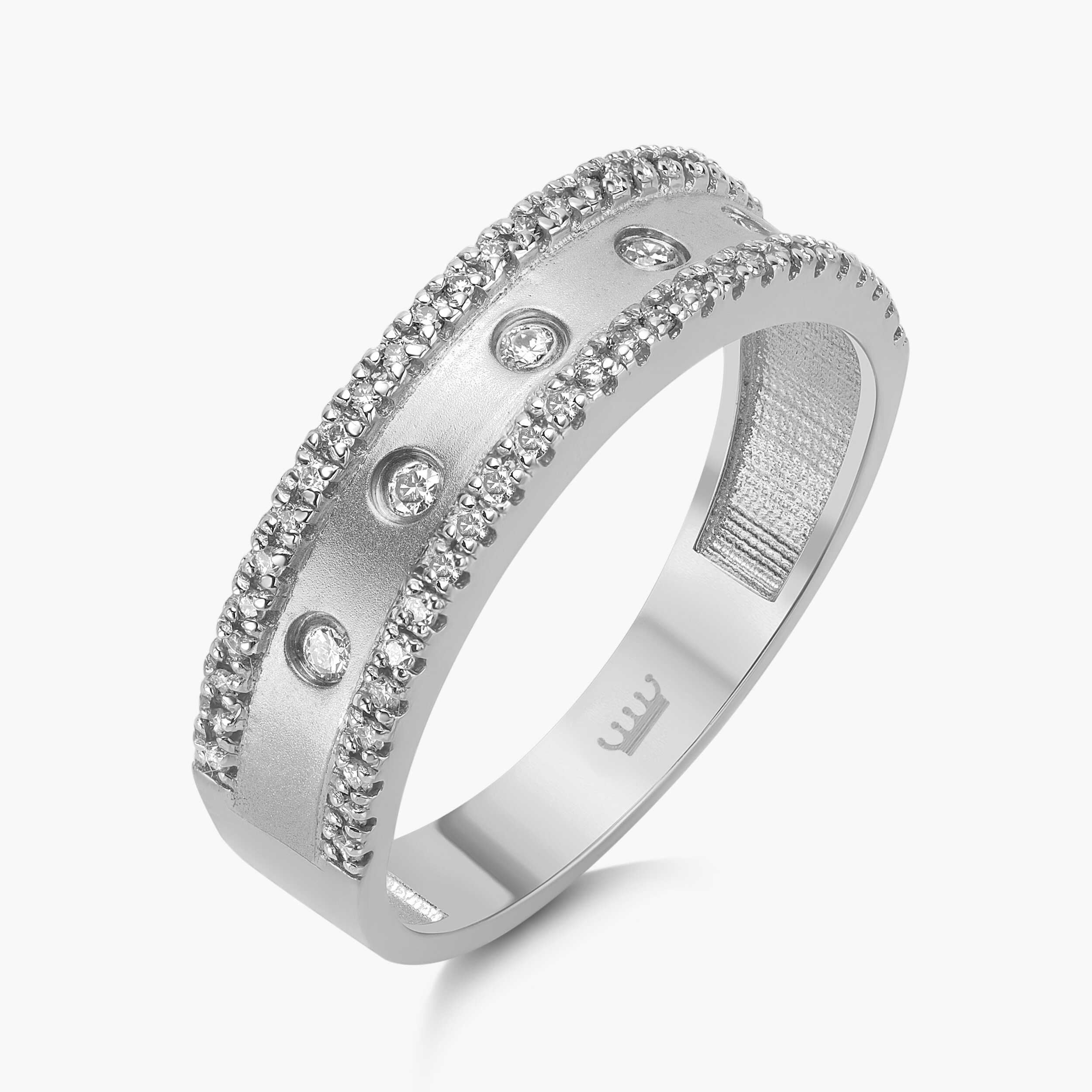 טבעת ג'יין בשיבוץ יהלומים