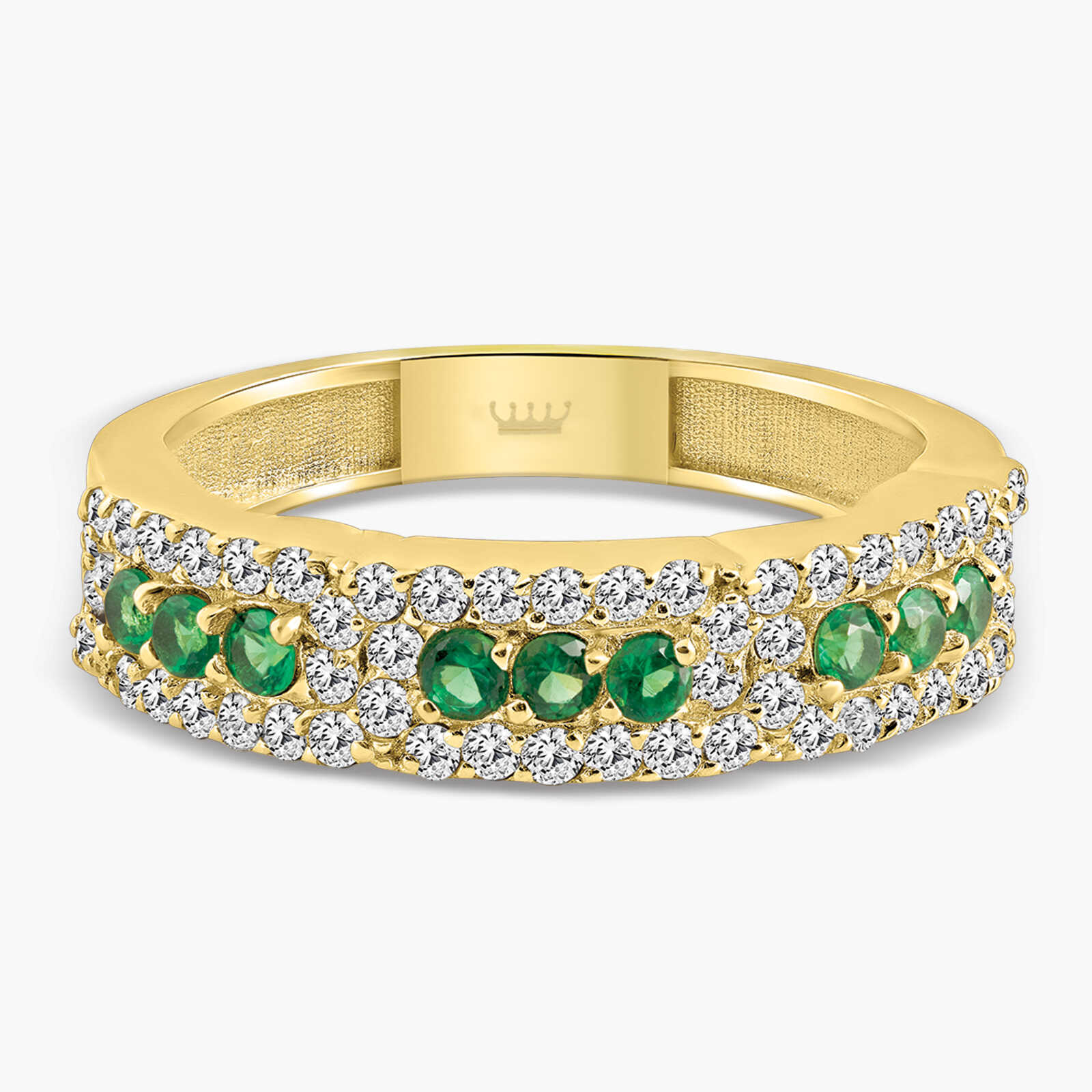 טבעת יהלומים וגרין גרנט