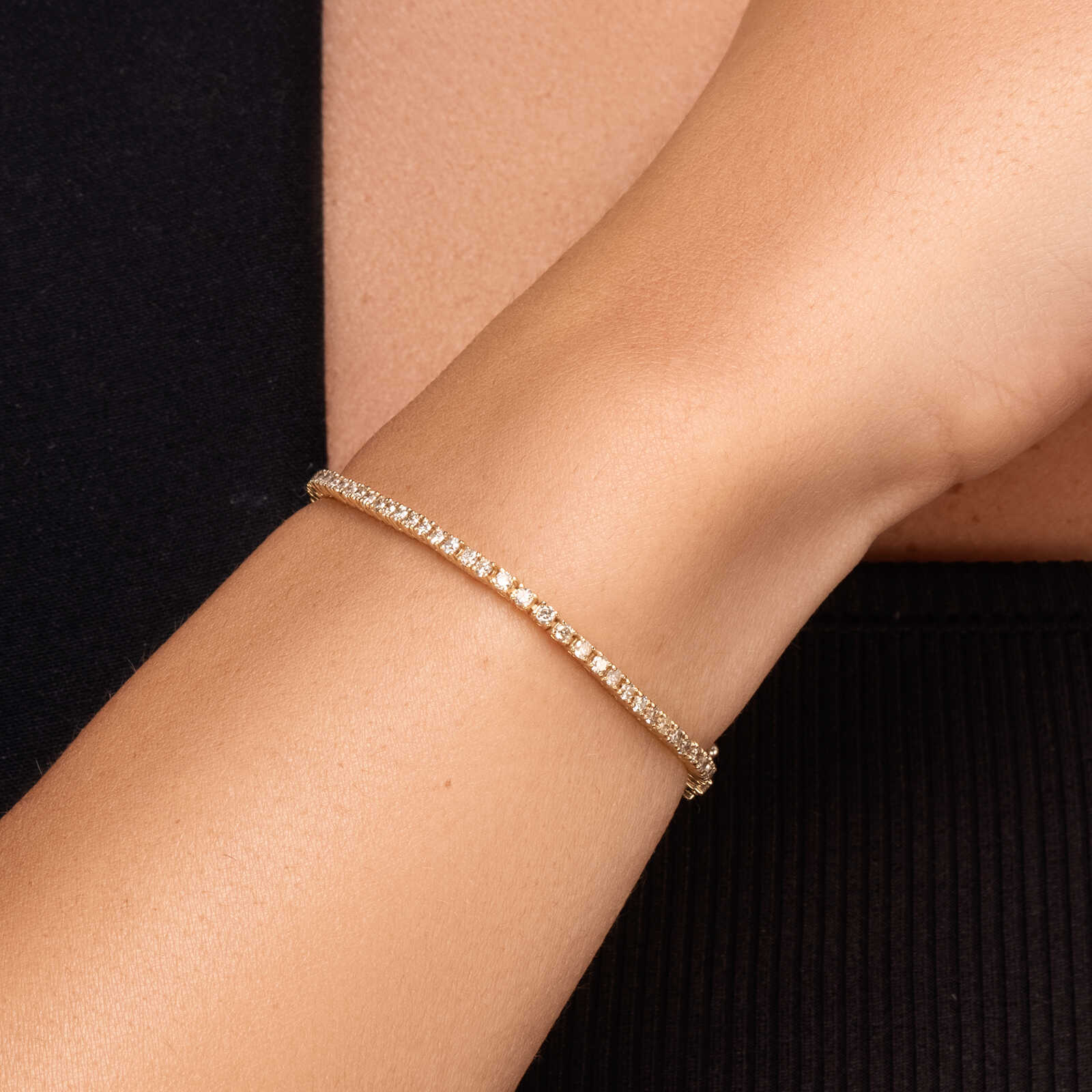 צמיד אמה טניס יהלומים