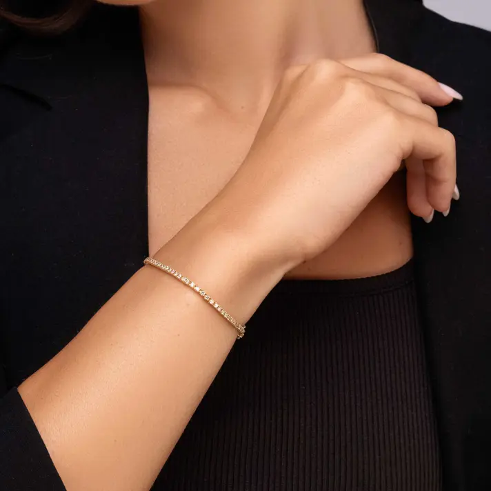 צמיד אמה טניס יהלומים