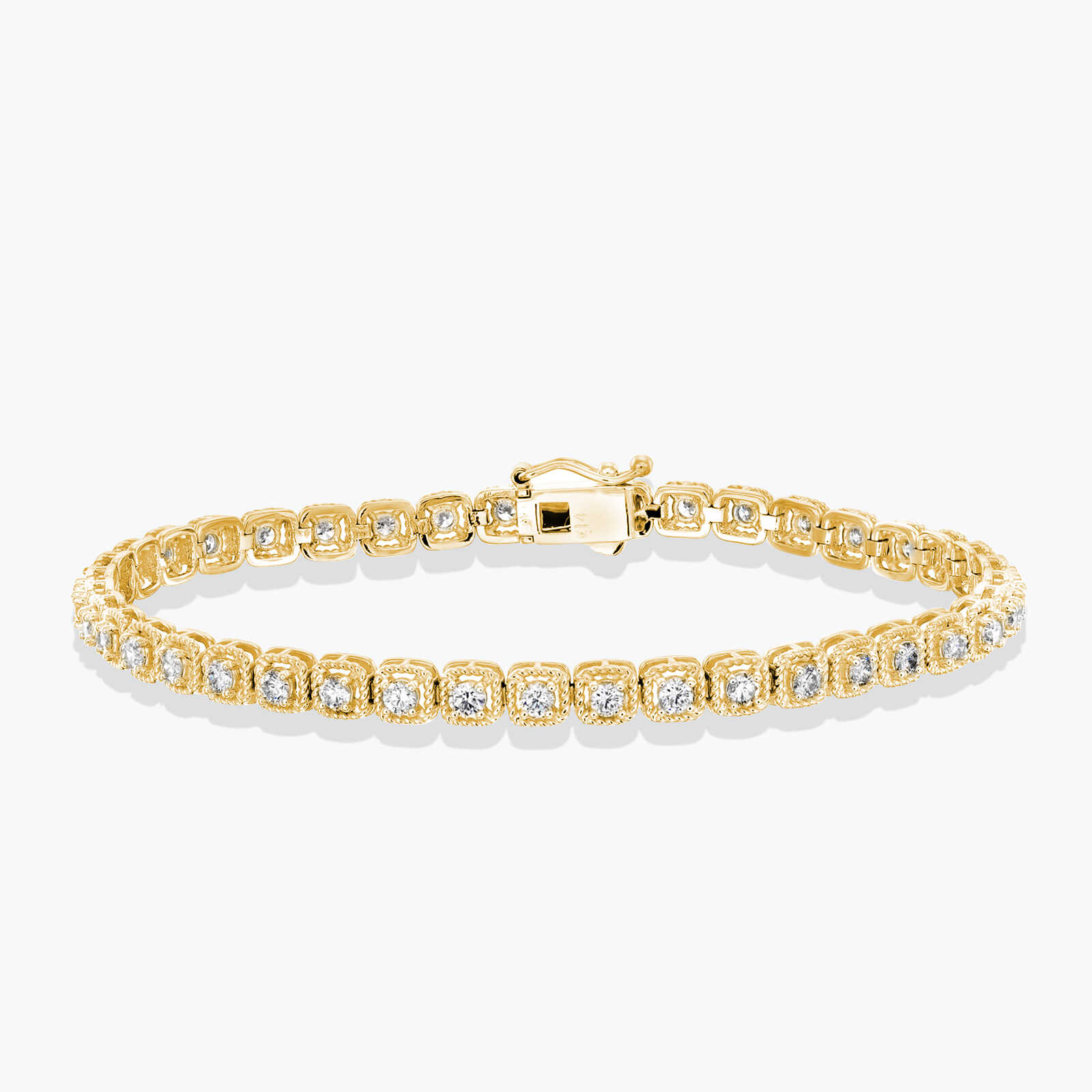 צמיד זהב טניס משובץ יהלומים