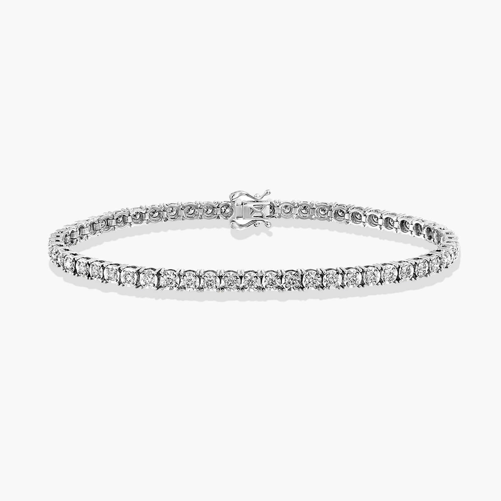 צמיד זהב טניס משובץ יהלומים