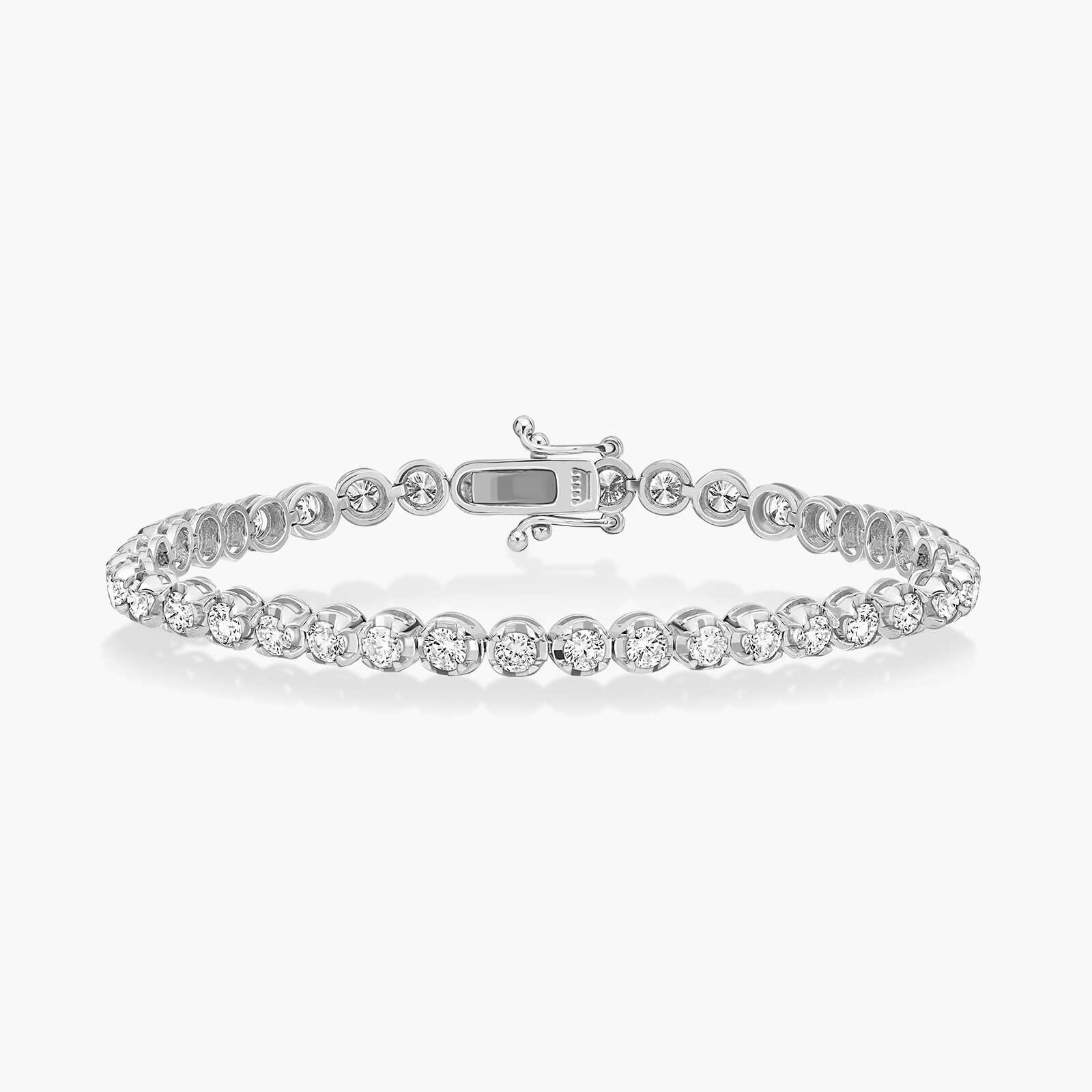 צמיד זהב טניס משובץ יהלומים