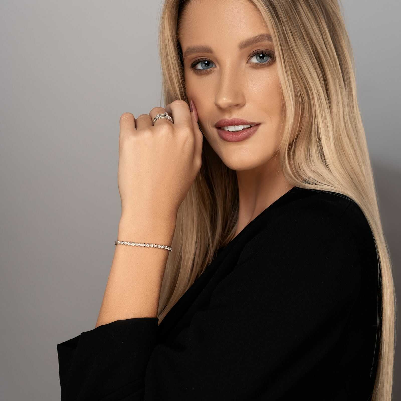 צמיד זהב טניס משובץ מעל ל 2.5 קראט יהלומים