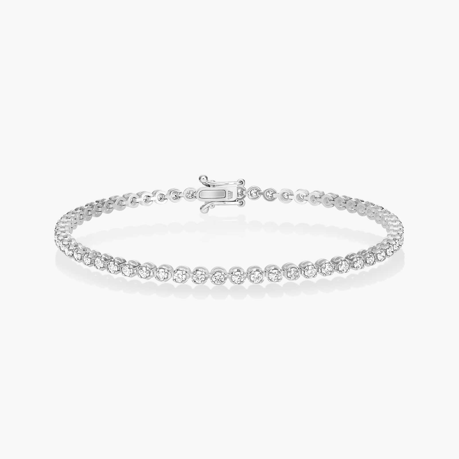 צמיד זהב טניס משובץ 2 קראט יהלומים