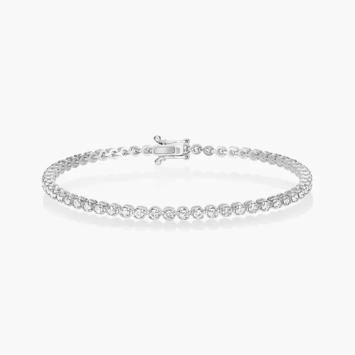 צמיד זהב טניס משובץ 2 קראט יהלומים