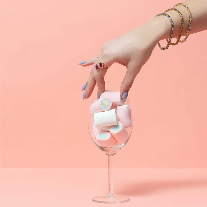 צמיד RAINBOW משובץ אבני חן ויהלומים