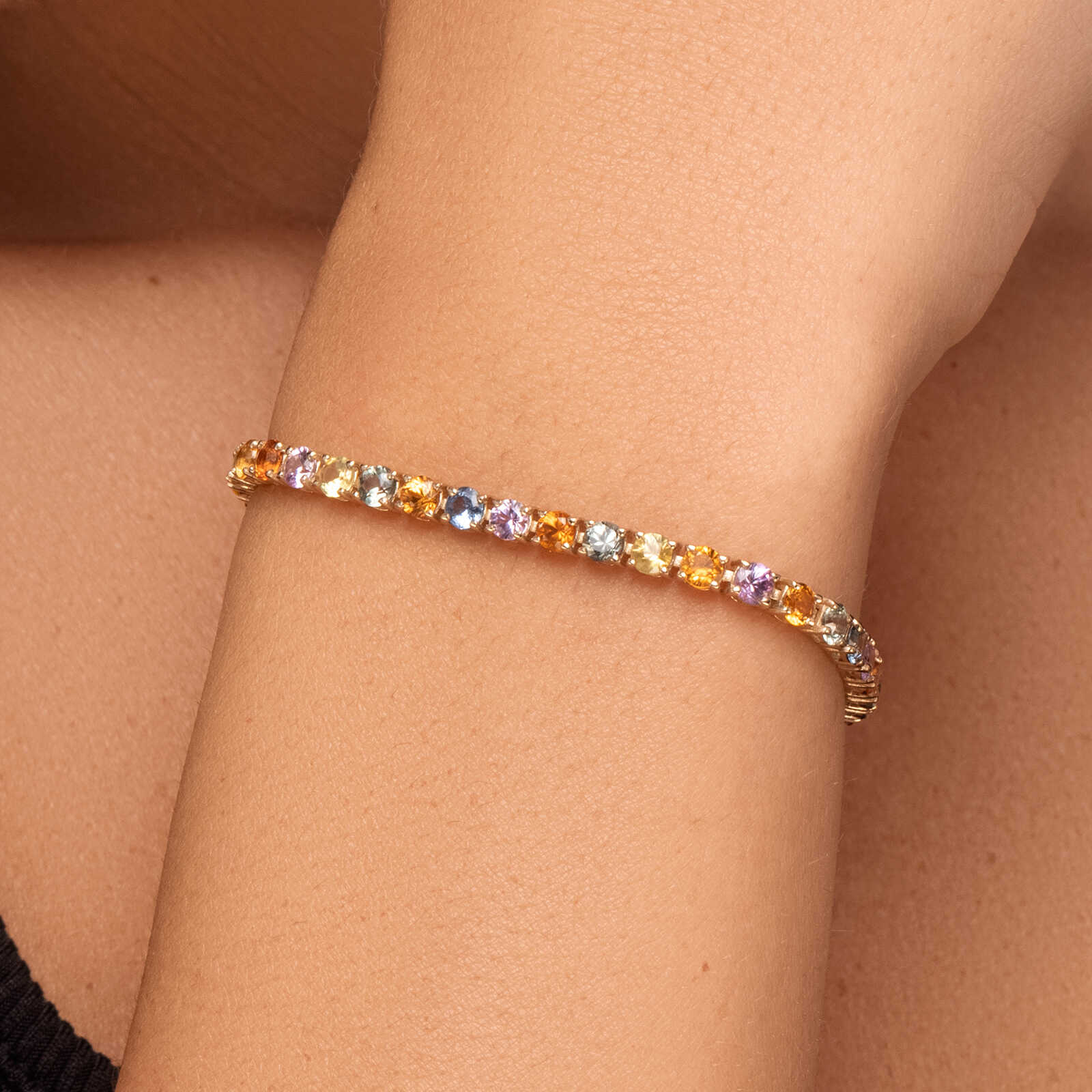 צמיד ספירים RAINBOW