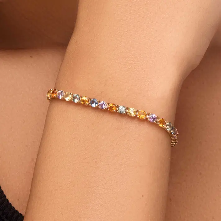 צמיד ספירים RAINBOW