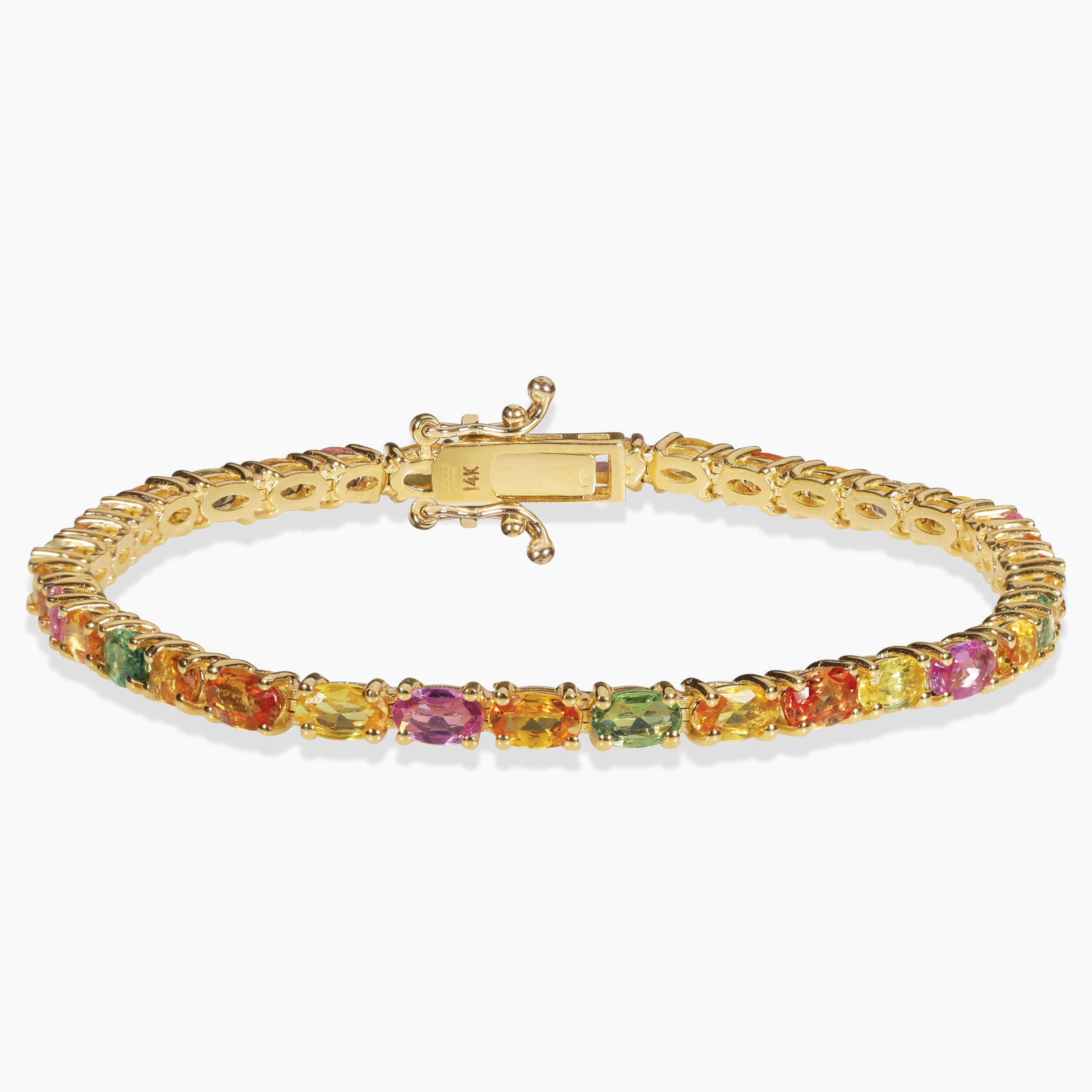 צמיד זהב RAINBOW ספירים