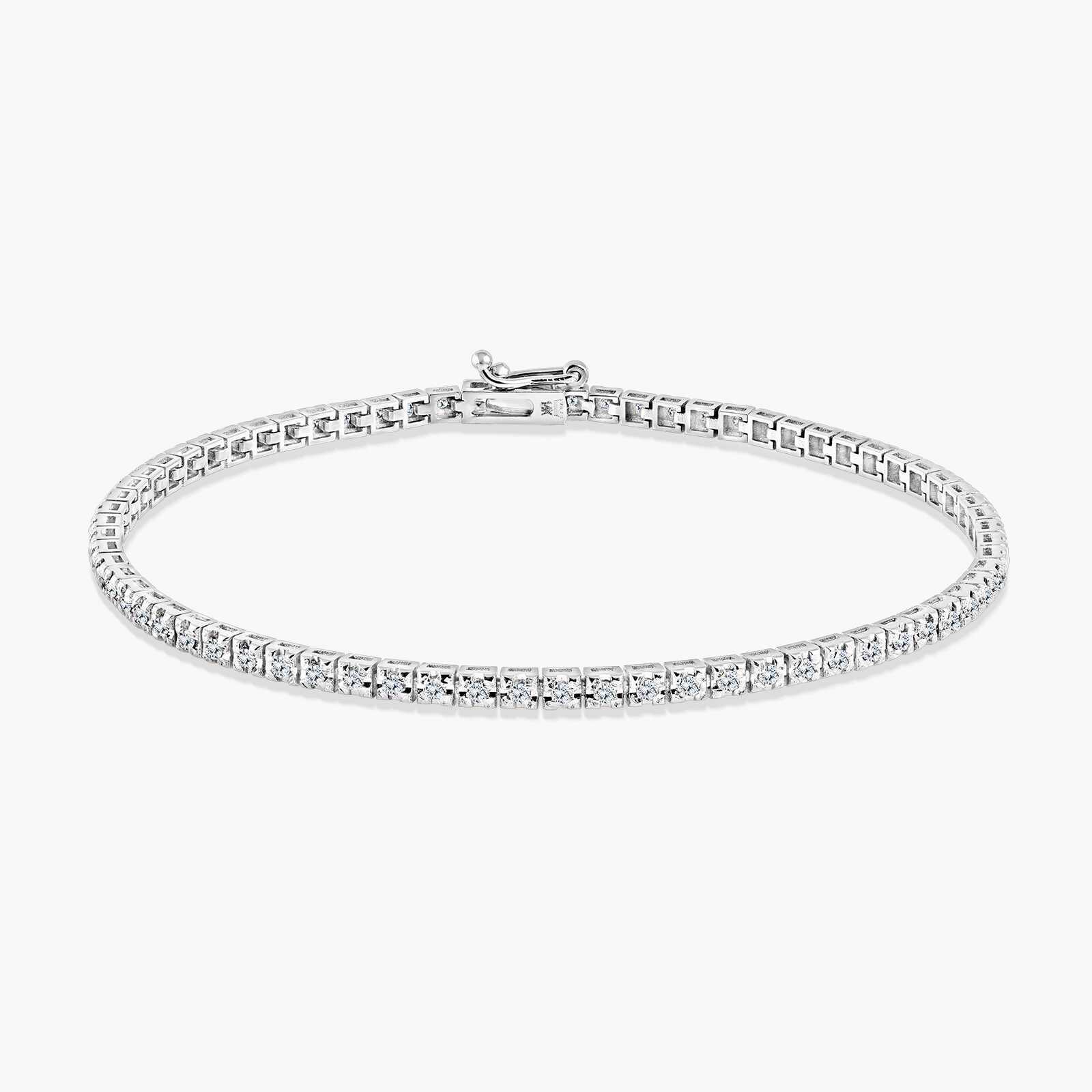 צמיד טניס משובץ יהלומים טבעיים ונוצצים