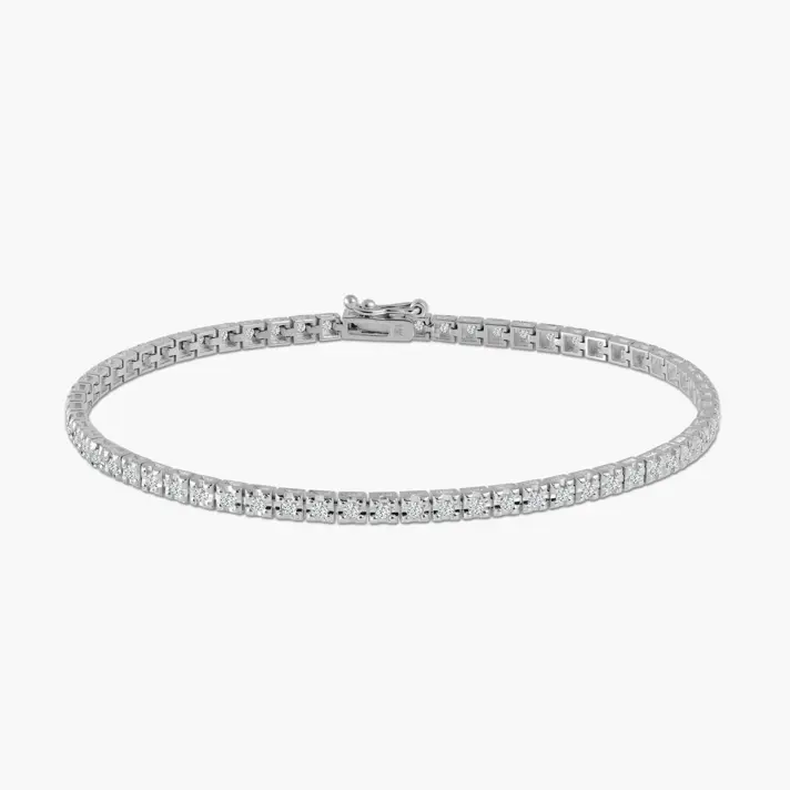 צמיד טניס משובץ יהלומים טבעיים ונוצצים