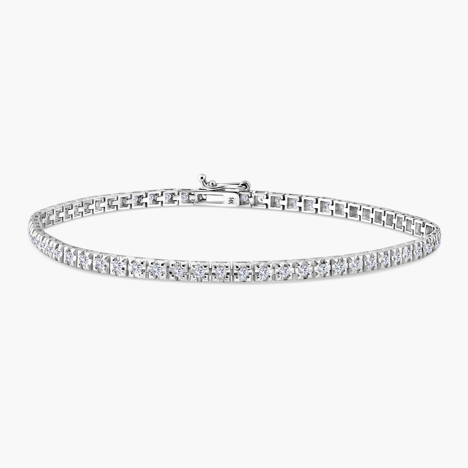 צמיד טניס משובץ יהלומים טבעיים ונוצצים