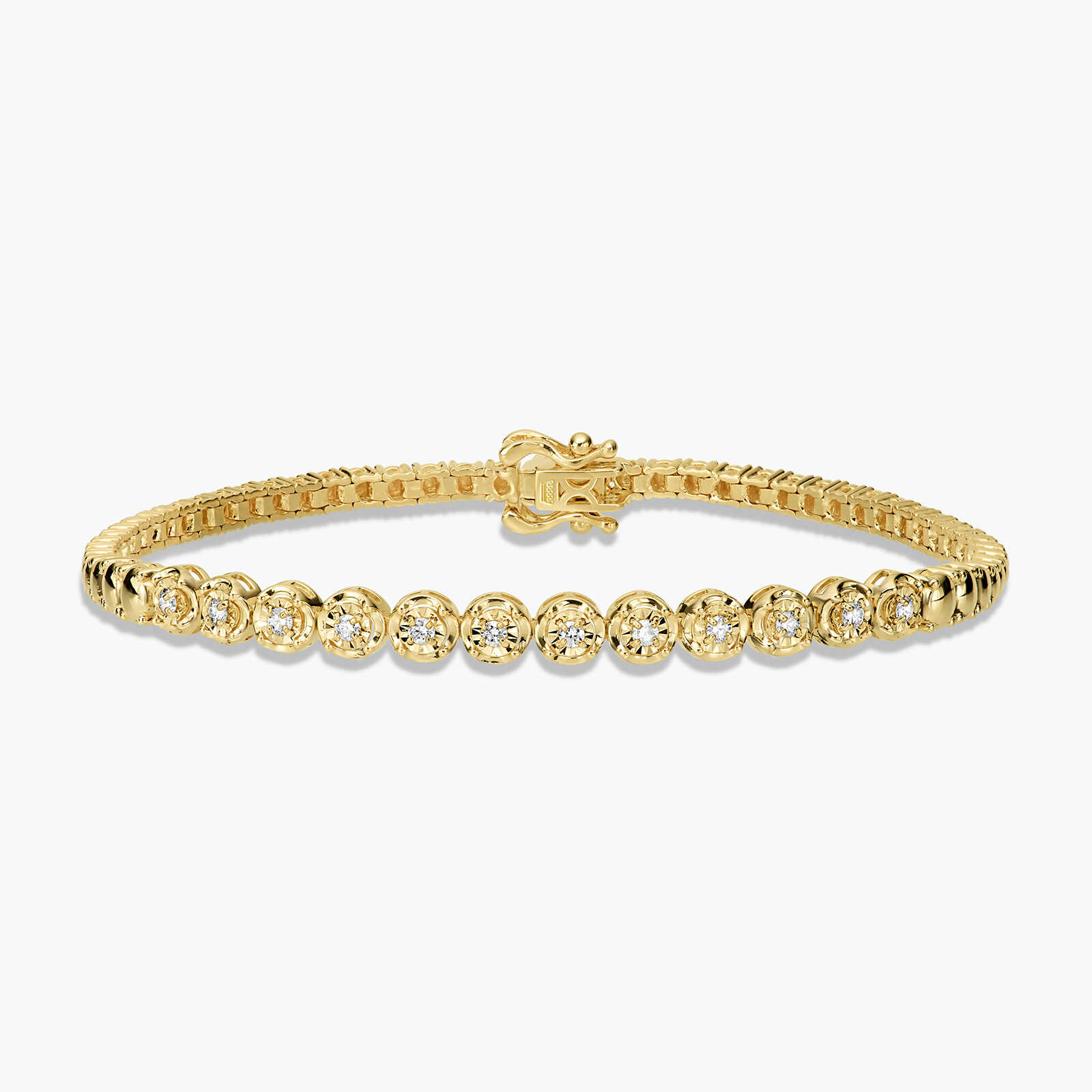 צמיד נאדין מזהב 14K משובץ יהלומים