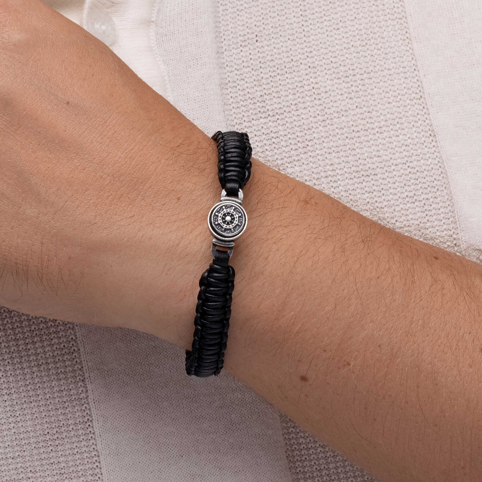 צמיד לגבר שון - פוליאסטר ופלדה