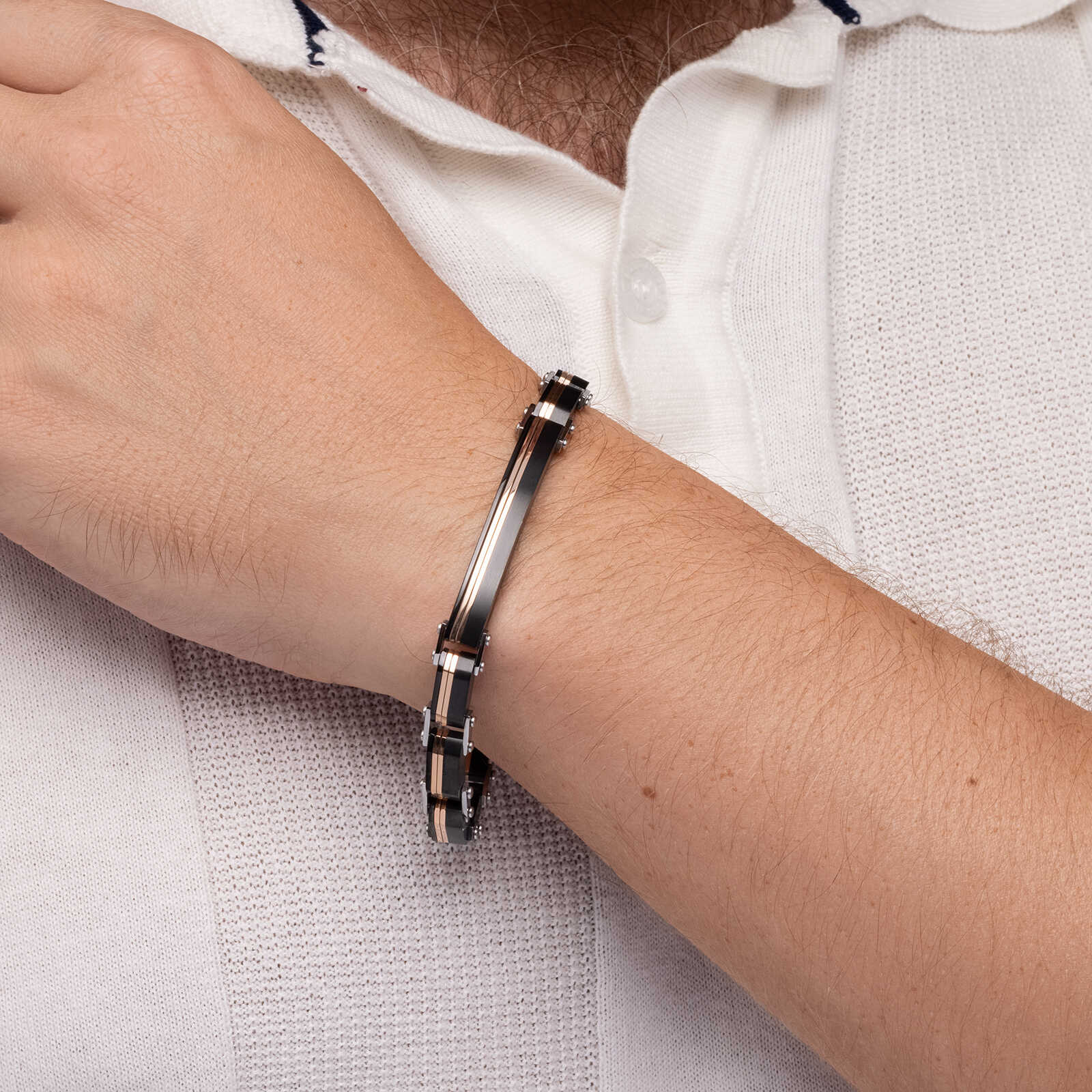 צמיד לגבר- גיא מפלדת אל חלד