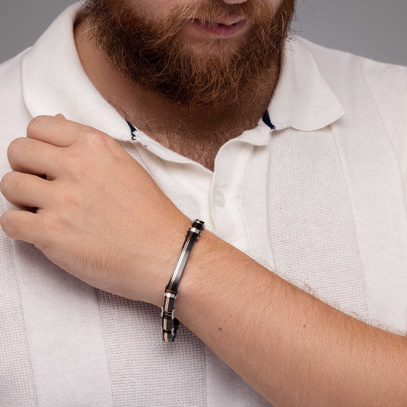 צמיד לגבר- גיא מפלדת אל חלד