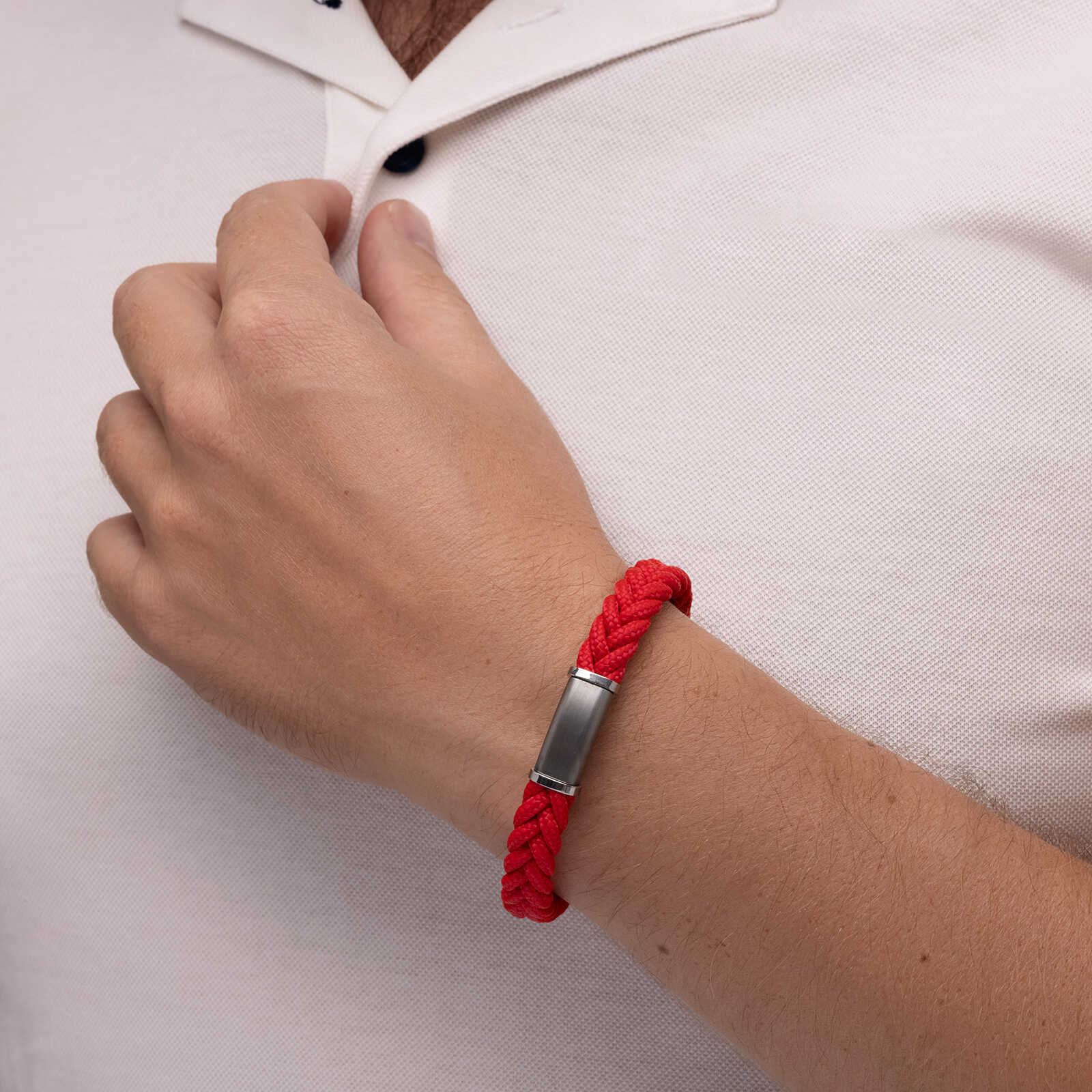 צמיד לגבר- אדיר פוליאסטר ופלדה