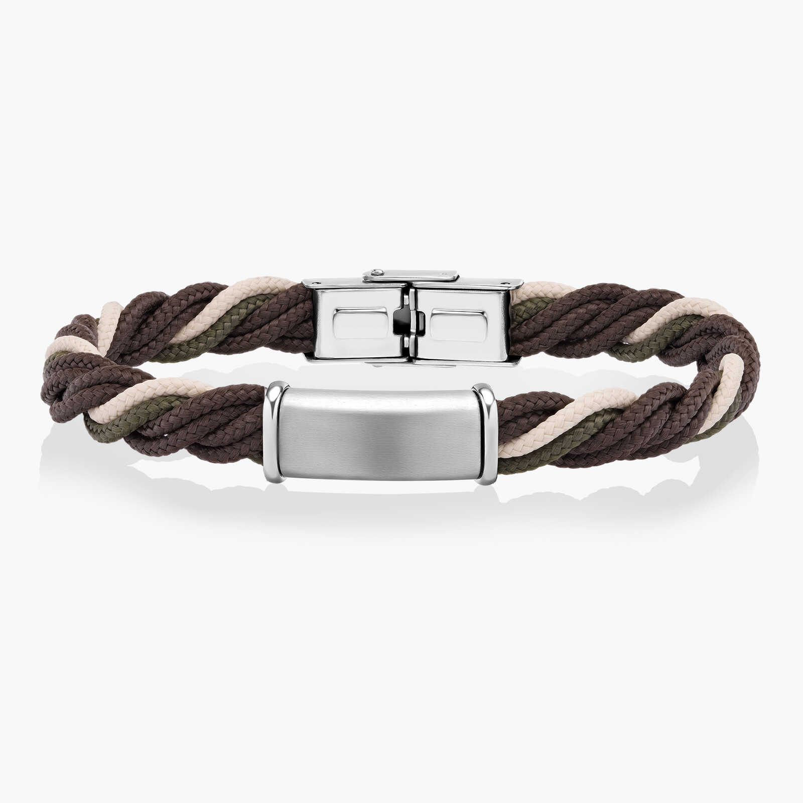 צמיד לגבר רום- פוליאסטר ופלדה