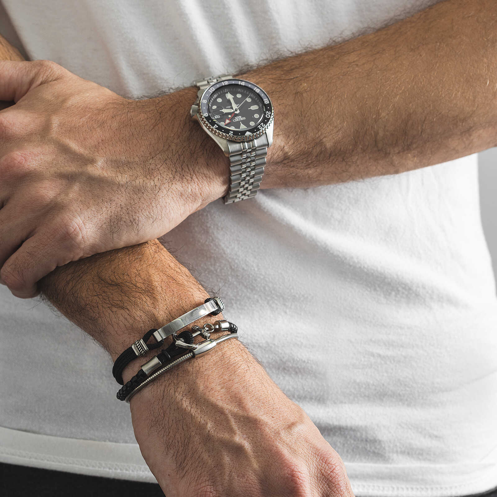 צמיד לגבר נורי- פוליאסטר ופלדה